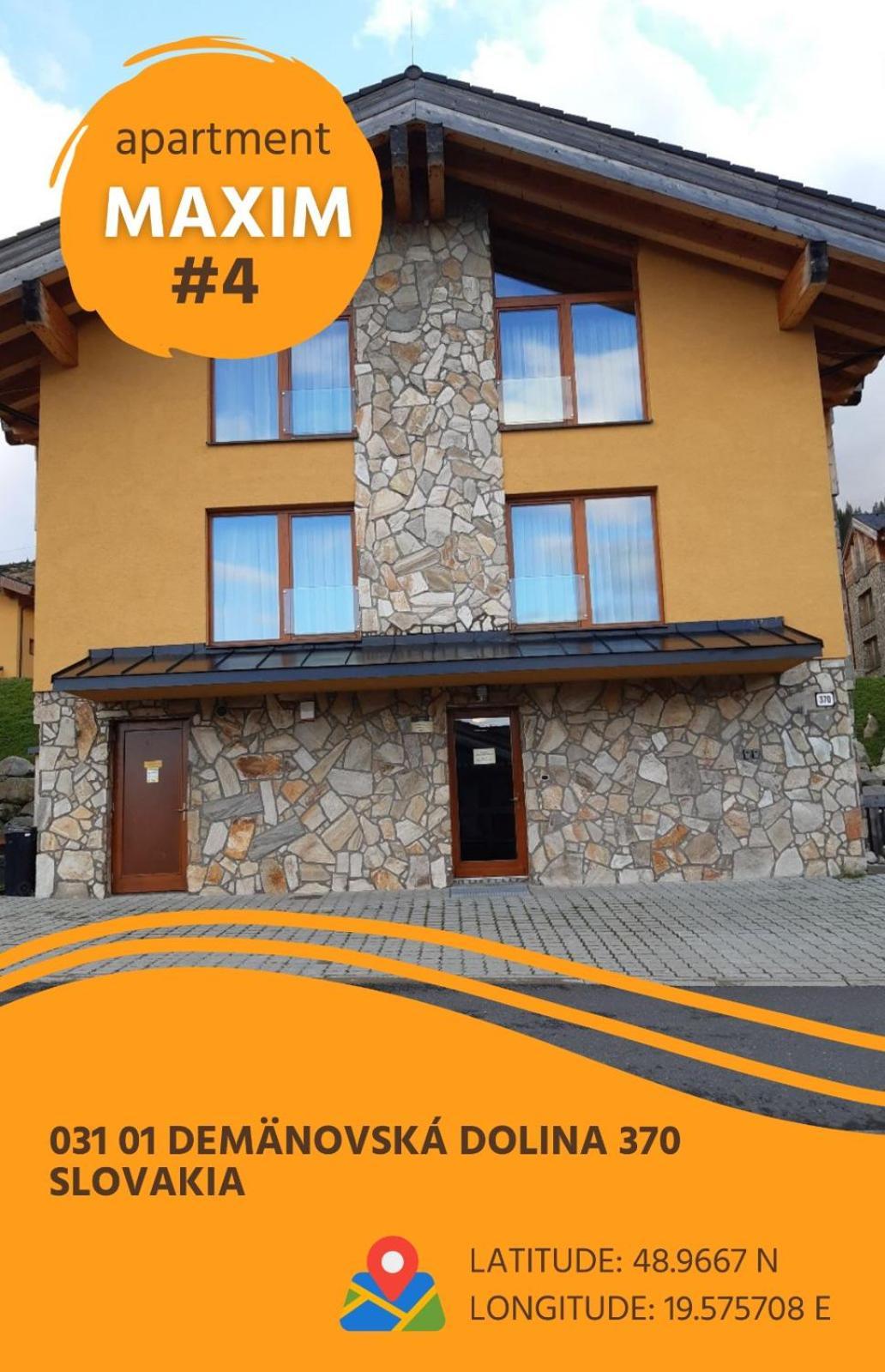 Chalet Jasna Wellness Apartment Maxim Jacuzzi & Sauna Demänovská Dolina Exterior foto